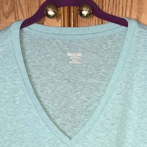 XXL Turquoise Heather V-neck T-shirt